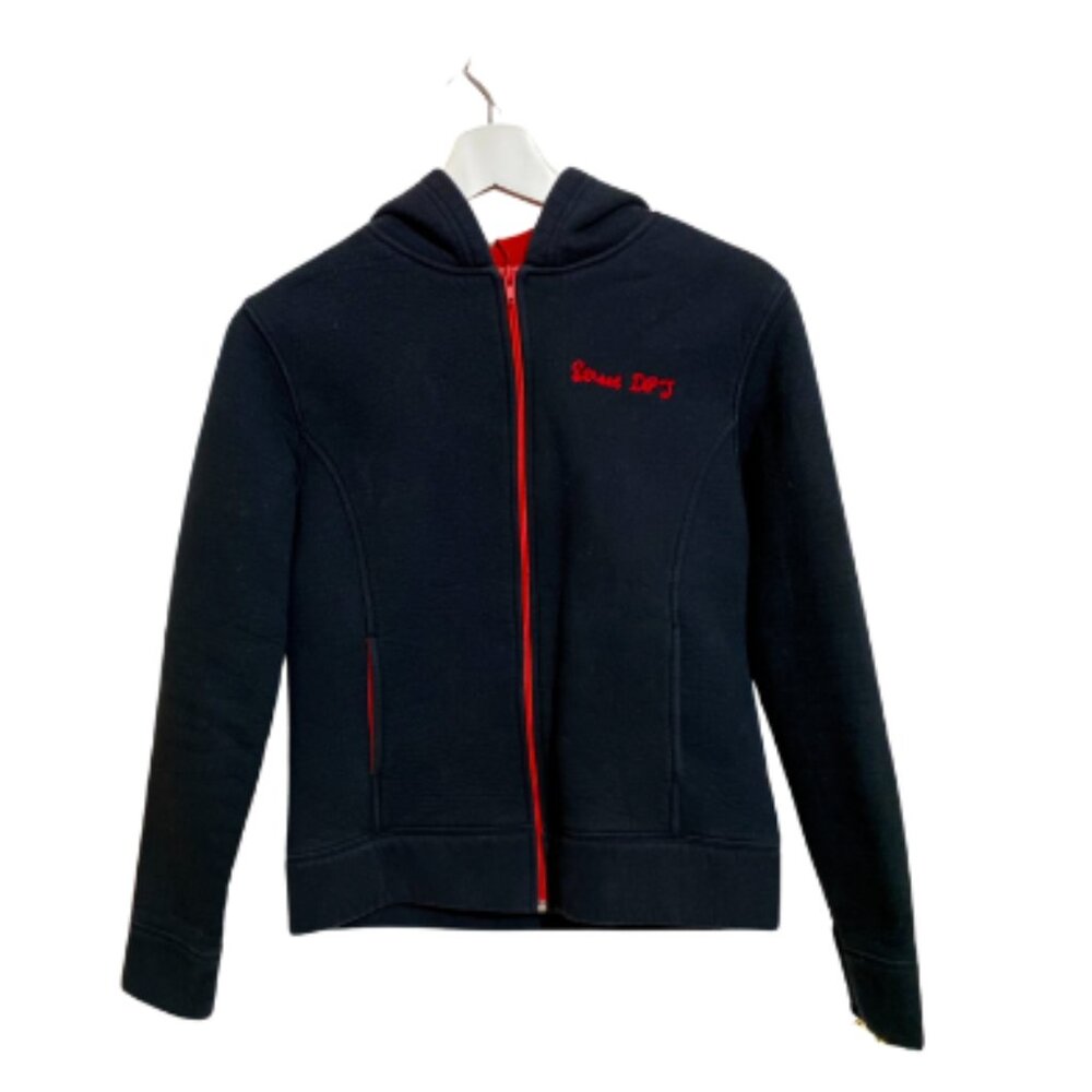PimKie Women's Black and Red STREET DPT Zip-Up Sweater Size Medium